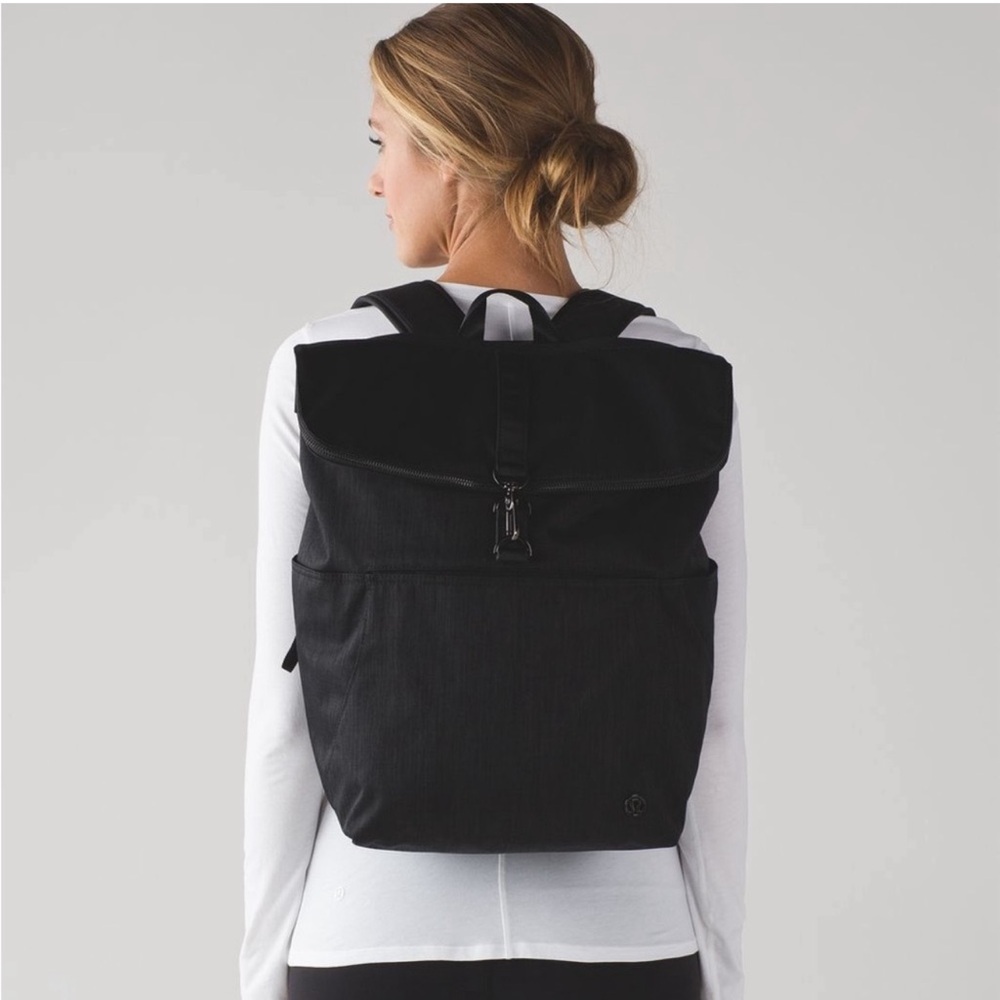 Lululemon Athletica Dark Charcoal Rise and Shine Backpack
